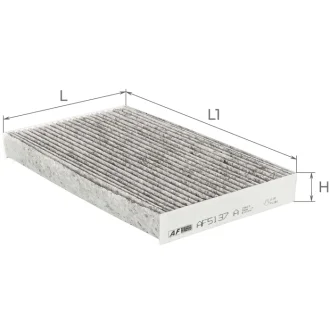 Фильтр салона (с акт углем)Renault Megane 1,2-2,0L/1,5-2,0D 08-, Fluence 1,6-2,0L/1,5D 10- Альфа ALPHA FILTER AF5137a