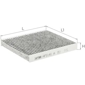 Фильтр салона (с акт углем) KIA Soul I (AM) Альфа ALPHA FILTER AF5141a