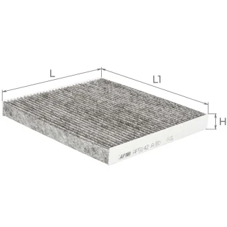 Фильтр салона (с акт углем) HYUNDAI Grandeur/ Azera KIA Magentis II (MG) (AF5142 ALPHA FILTER AF5142a