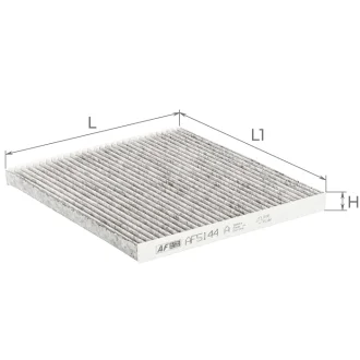 ALPHA VOLVO Фильтр салона (уголь) S40/V40 95- ALPHA FILTER AF5144a