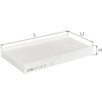 Фільтр салону Peugeot 407 1,6-3,0L 04- / Citroen C5 1,6-3,0L 04-08, C6 2,2-3,0L 05- Альфа ALPHA FILTER AF5146