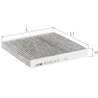 Фильтр салона (с акт углем)CHRYSLER Ypsilon; FIAT 500, Nuova 500, Panda III; LANCIA Ypsilon II Альфа ALPHA FILTER AF5152a