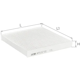 Фильтр салона Honda CR-V 1,5-2,4L 18, CR-Z 1,5L 10-, City 1,4-1,5L 08-, Civic X 1,0-2,0L 17-, HR-V 1,5-1,8L/1,6D 15-, Insight 1,3L 09-, Jazz 1,2-1,5L ALPHA FILTER AF5157