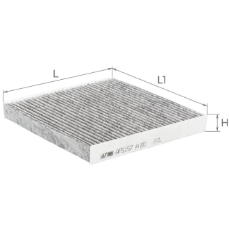 Фильтр салона (с акт углем)HONDA CR-V, CR-Z, City, Civic X, HR-V II, Insight, Ja ALPHA FILTER AF5157a