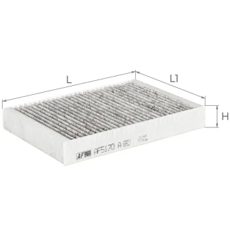 Фильтр салона (с акт углем) MERCEDES-BENZ V-Klasse II, Vito III Альфа ALPHA FILTER AF5170a