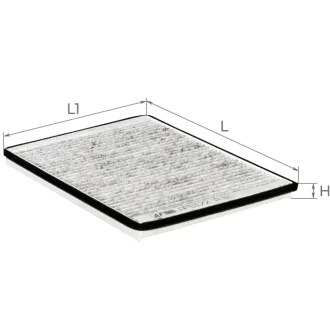 Фильтр салона (с акт углем) FORD Maverick I NISSAN Primera II, Terrano II (AF517 ALPHA FILTER AF5172a