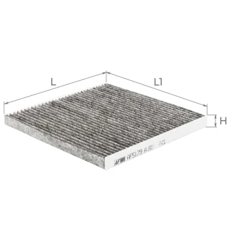 ALPHA Фильтр салона (уголь!) ISUZU D-MAX 02- ALPHA FILTER AF5179A