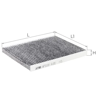 Фильтр салона (с акт углем)Hyundai ix20 1,4-1,6L/1,4-1,6Crdi 10- / Kia Venga 1,4-1,6L/1,4-1,6Crdi 10- Альфа ALPHA FILTER AF5181a