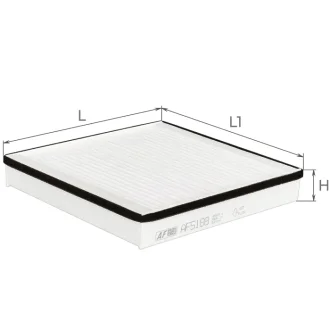 ALPHA DB Фильтр салона Smart 98- ALPHA FILTER AF5188 (фото 1)