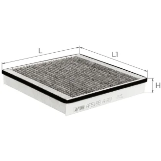 ALPHA DB Фильтр салона (уголь) Smart 98- ALPHA FILTER AF5188a (фото 1)