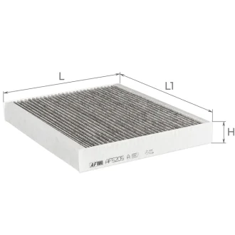 Фильтр салона (угольный) Ford Mondeo V, S-Max II, Galaxy III, Edge (CDQ) Альфа ALPHA FILTER AF5205a