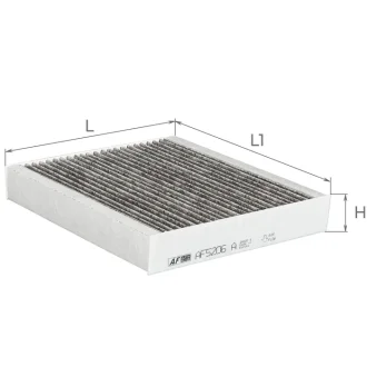 ФИЛЬТР САЛОНА УГОЛЬНЫЙ ALPHA FILTER AF5206a