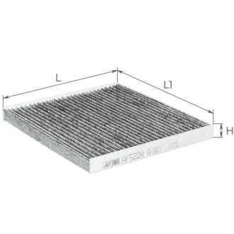 Фильтр салона Chery Tiggo 3 14- угольный ALPHA FILTER AF5224A