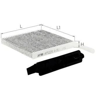 Фільтр салону DACIA Duster I, Sandero, Logan; RENAULT Duster I, Sandero, Twingo II, Wind, Modus, Clio III Альфа ALPHA FILTER AF5229a