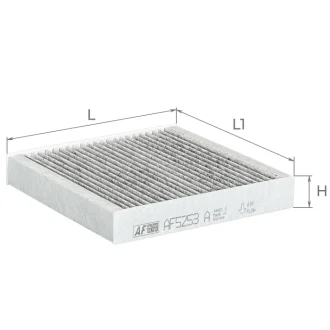 Фото 1 - фильтр салона (с акт углем) KIA MOTORS Picanto III Альфа ALPHA FILTER AF5253a Фильтр салона (с акт углем) KIA MOTORS Picanto III Альфа ALPHA FILTER AF5253a (фото 1)