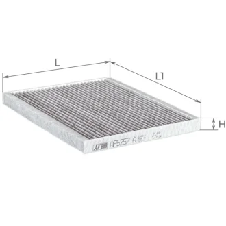 ALPHA CHRYSLER фільтр салону вугільний! Pacifica 3.6 17-22, Grand Caravan 3.6 21-, Voyager 3.6 20-22 ALPHA FILTER AF5257A