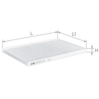 Фото 1 - alpha vw фільтр салону audi a6/s6 94- ALPHA FILTER AF5271 ALPHA VW фільтр салону Audi A6/S6 94- ALPHA FILTER AF5271 (фото 1)