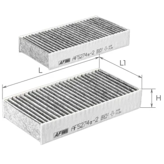 ALPHA (старий арт. AF5274a) HONDA фільтр салону вугілля! (шт) HR-V 1,6 -05. ALPHA FILTER AF5274A-2
