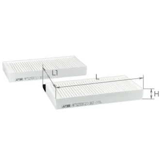 ALPHA (старий арт. AF5293) DB фІльтр повІтря салону (к-кт 2шт) GL / GLS X166 11-, GLE (W166) 12-, C292 15-, M-Klasse (W166) 11- ALPHA FILTER AF5293-2