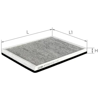 ALPHA DAF фільтр салону вугільний! XF (XF106) 13- ALPHA FILTER AF5300A