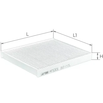 Фільтр салону ALPHA FILTER AF5301
