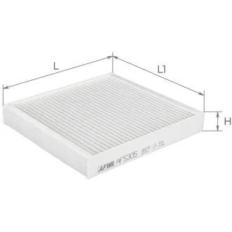 ALPHA MITSUBISHI фільтр салону (217*200*30) Lancer X,Outlander 07-, NISSAN NP300 NAVARA 2.3 dCi 15-, PEUGEOT 4008 2.0 12- ALPHA FILTER AF5305