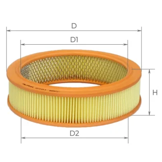 Фильтр воздушный ВАЗ 2101-2107, 2108-09 (карбюратор) (выр-во) ALPHA FILTER Альфа0101 (фото 1)