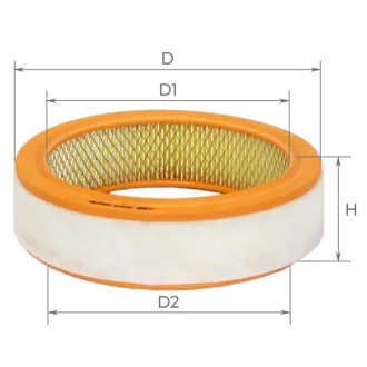 Фильтр воздушный ВАЗ 2101-2107, 2108-09 (карбюратор) (выр-во) ALPHA FILTER Альфа0102
