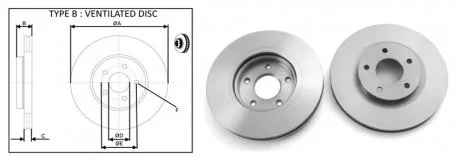 Диск тормозной передний (кратно 2) Nissan X-Trail, Qashqai, Juke, Rogue, Sentra, APLUS 61309AP