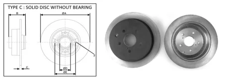 Диск тормозной задний (кратно 2) LEXUS RX (-15)/TOYOTA HIGHLANDER (-21) (APLUS 61676AP