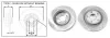 Диск тормозной задний Dodge Journey (JC) (06/08-) (61679AP) APPLUS
