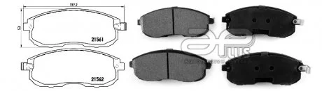 Колодка тормозная, лев/прав, перед NISSAN JUKE (F15) (06/10-) APPLUS APLUS 71219BAAP