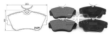 Колодки тормозные APLUS 71275BAAP