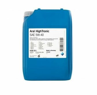 Моторное масло HighTronic 5W-40 синтетическое 20 л ARAL 20633 (фото 1)