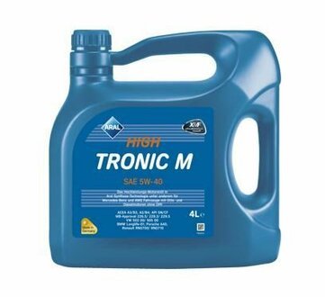 Моторное масло High Tronic M 5W-40 синтетическое 4 л ARAL 21404