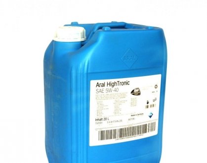 Олива моторна High Tronic SAE 5W40 (20 Liter) ARAL AR-1505B1 (фото 1)