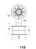 Ролик паска приводного Nissan Bluebird, Serena, Vanette 84-95 ASHIKA 45-01-113 (фото 2)
