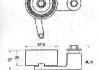 Устройство для натяжения ремня, ремень ГРМ ASHIKA 4502235 (фото 2)