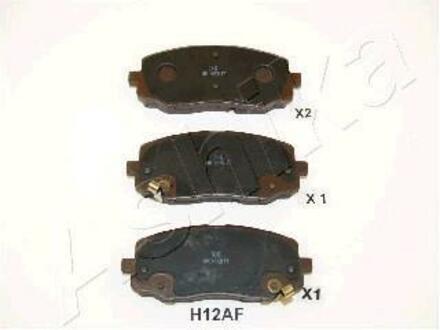 Комплект гальмівних колодок, дискове гальмо ASHIKA 500HH12