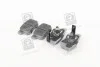 Колодки тормозные дисковые задние HONDA ACCORD (пр-во ASHIKA) 51-04-445
