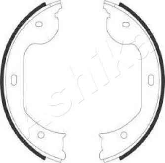 Колодки ручника VW T5 03- (185x30) ASHIKA 55000104