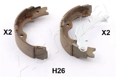 Колодки ручного гальма HYUNDAI IX35 10- (190x40mm) ASHIKA 55-0H-H26
