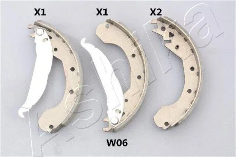 Гальмівні колодки (набір) ASHIKA 550WW06