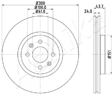 TARCZA HAM. RENAULT GRAND SCENIC ASHIKA 60000705