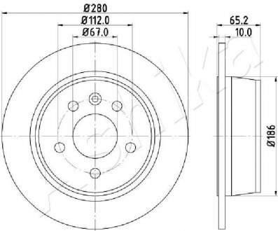 TARCZA HAM. MERCEDES ASHIKA 61000530