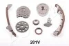 К-кт ланцюга приводу ГРМ (3 шестірні + напр...) TOYOTA COROLLA (E11, E12) 1.4/1.6 00-07, AVENSIS 1.6/1.8 00-08 ASHIKA KCK201V (фото 2)