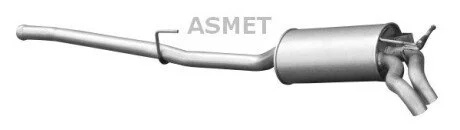 Задний. глушитель,выпускная сист. Asmet 01.048