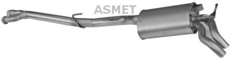 Задній. глушник,випускна сист. Asmet 01.054