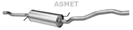 Передній глушник,випускна сист Asmet 03.098