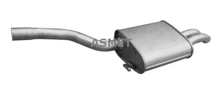 Глушник вихлопної системи задній VW PASSAT B6 1.9D/2.0D 03.05-01.12 Asmet 03136